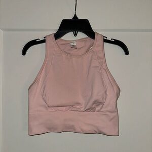 Lululemon Pink High-Neck Sports Bra